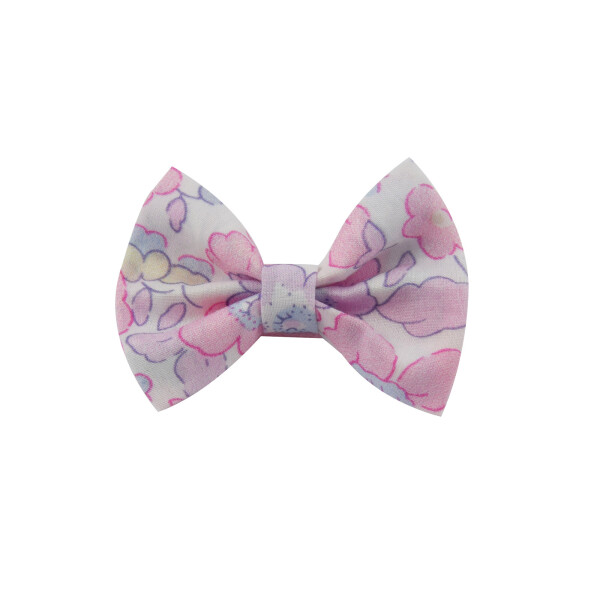 Barrette noeud papillon Liberty Betsy buvard rose - barrette cheveux fille