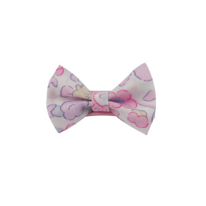 Barrette noeud papillon Liberty Betsy buvard rose