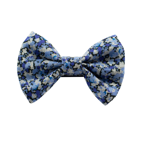 Barrette noeud Liberty Pepper bleu