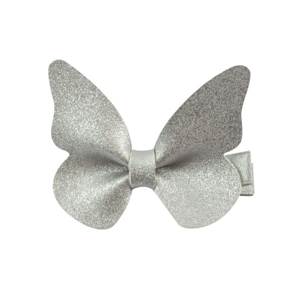 Barrette papillon Argent