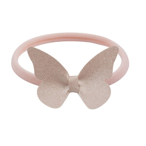 Bandeau papillon rose