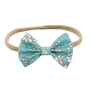 Bandeau nœud Liberty capel bleu glacier