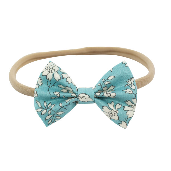 Bandeau nœud Liberty capel bleu glacier
