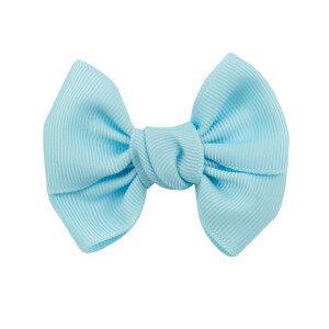 Barrette noeud vintage bleu clair