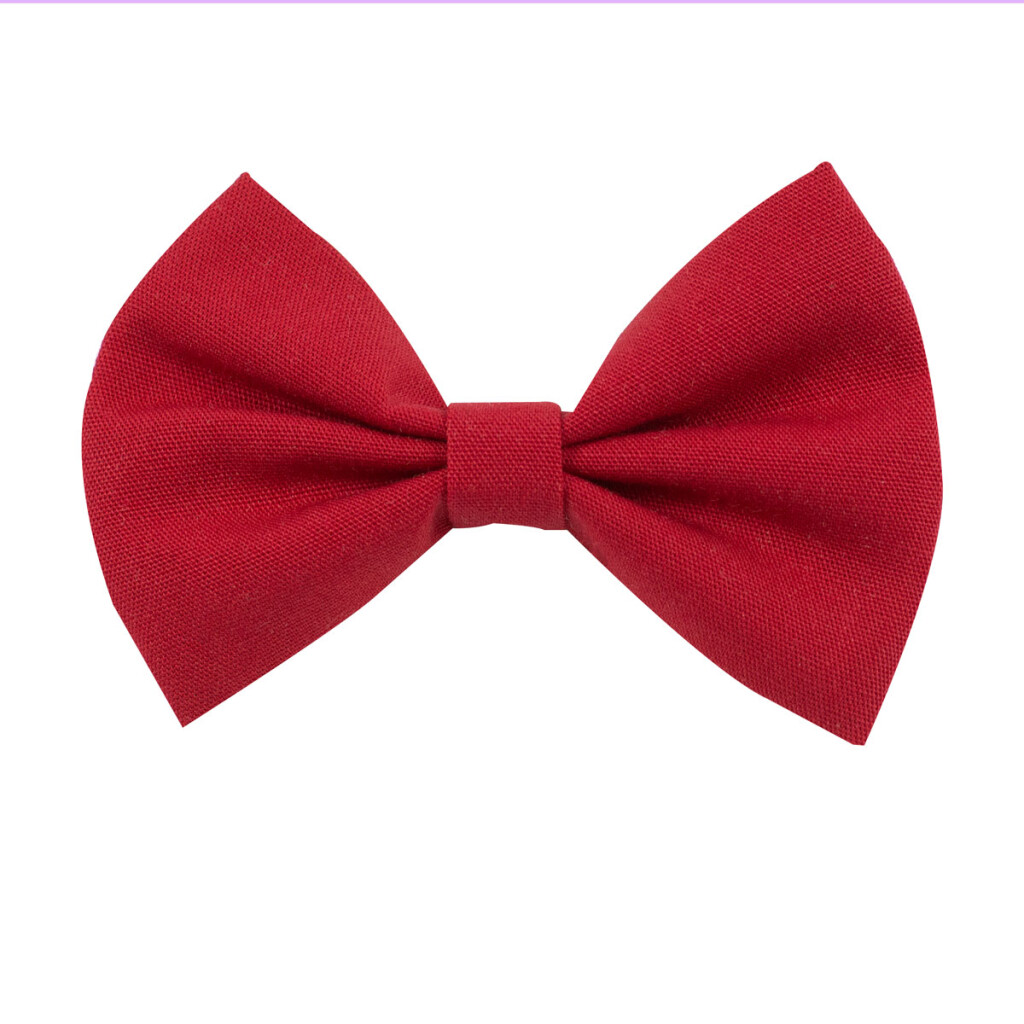 Barrette fille noeud rouge cerise CHOUETTE ET PAPILLON