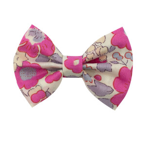 Barrette noeud Liberty betsy bougainvillé