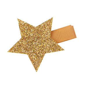 Barrette étoile or paillettes