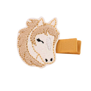 Barrette cheval paillettes