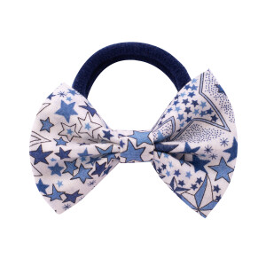 Elastique cheveux fille liberty Adelajda bleu