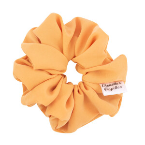 Chouchou cheveux jaune ocre lion