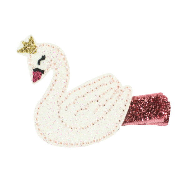 Barrette Cygne paillettes