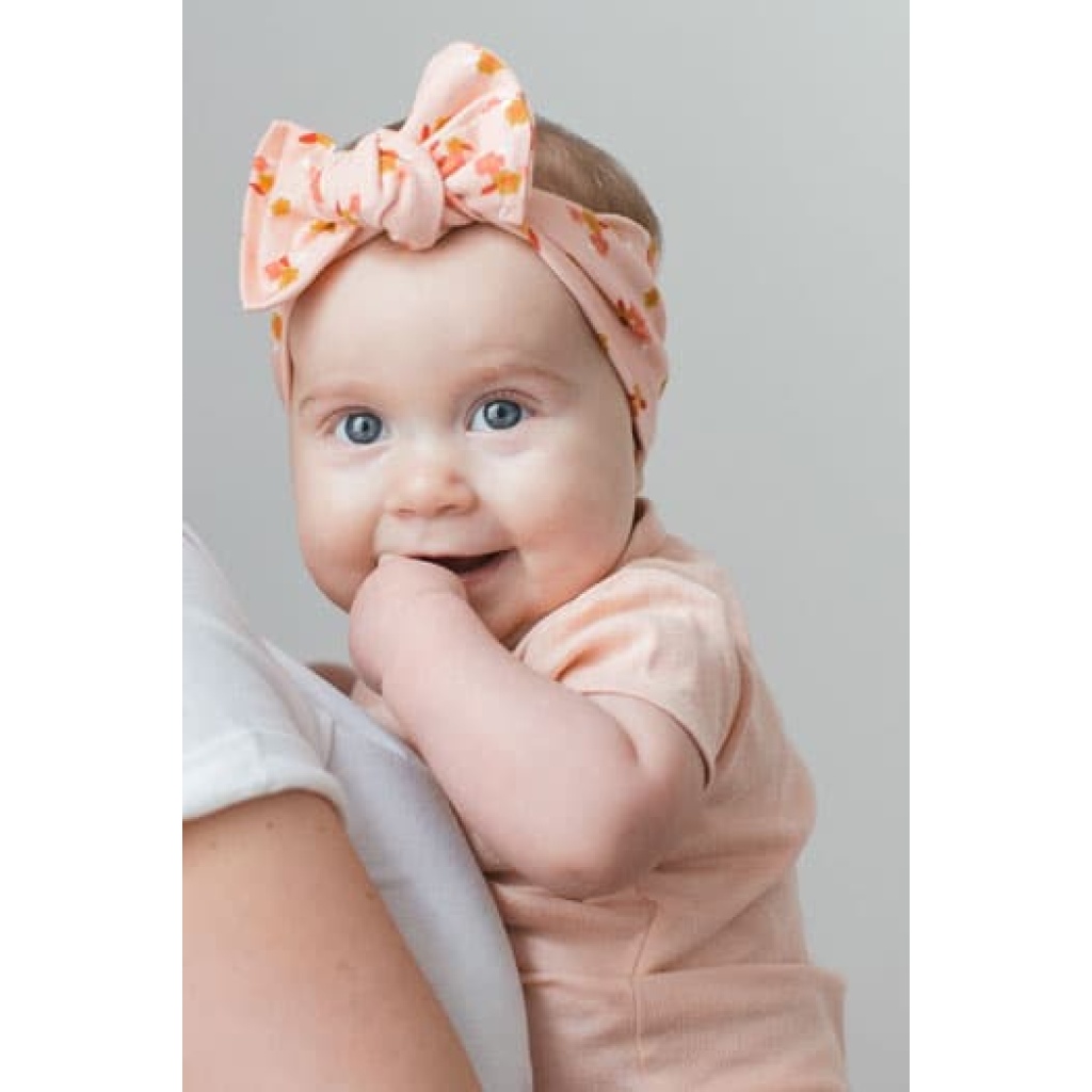 Bandeau bébé fille en tissu pour les cheveux - Cadeau de naissance chic