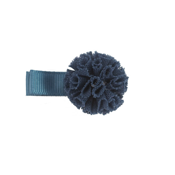 Barrette anti glisse pompon marine