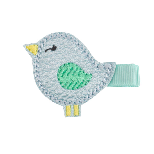 Barrette oiseau bleu