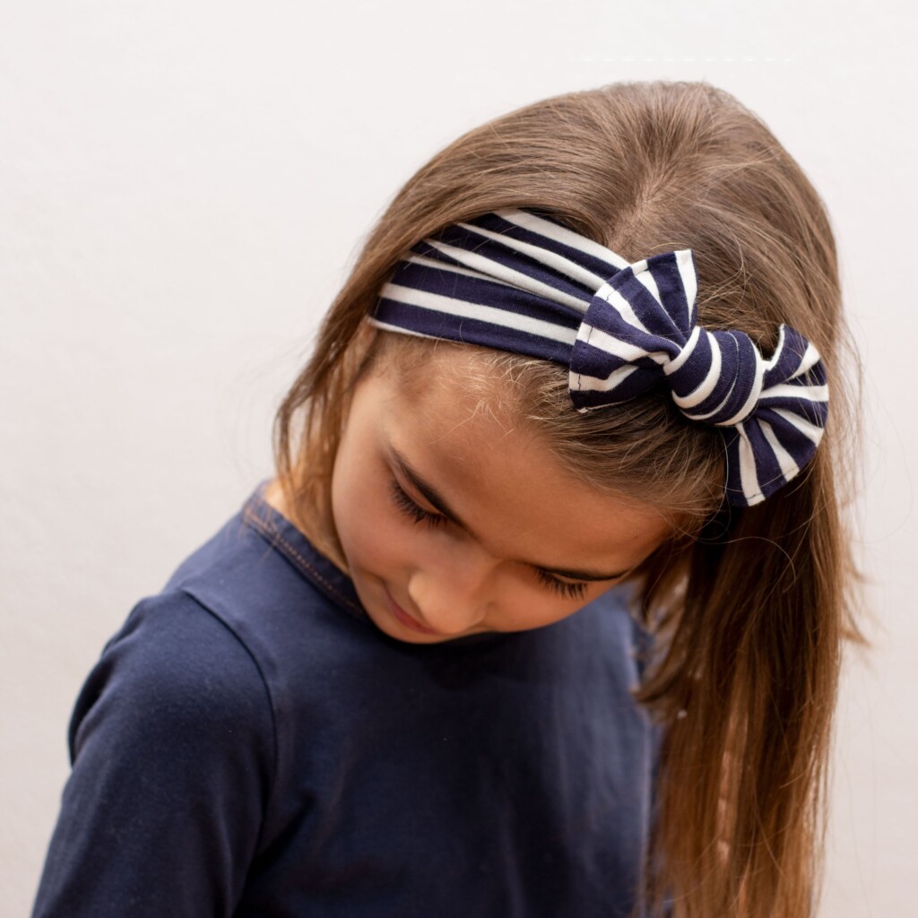 Bandeau cheveux à noeud pour soins