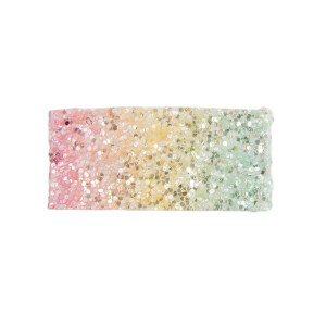 Barrette clip paillettes arc en ciel