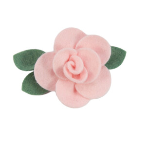 Barrette anti glisse rose