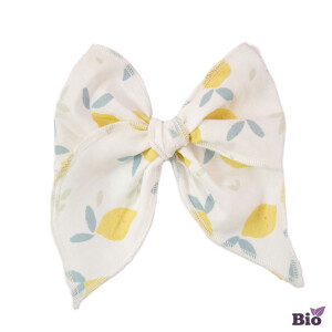 Barrette noeud princesse citrons bio
