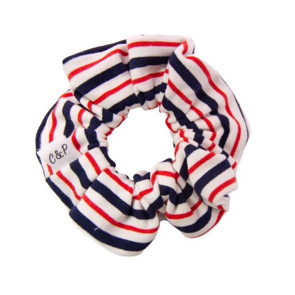 Chouchou cheveux femme marin jersey