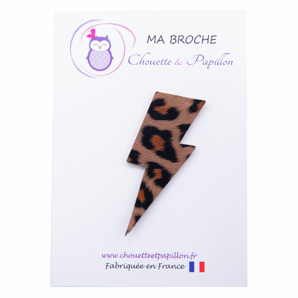 broche eclair femme leopard bijoux