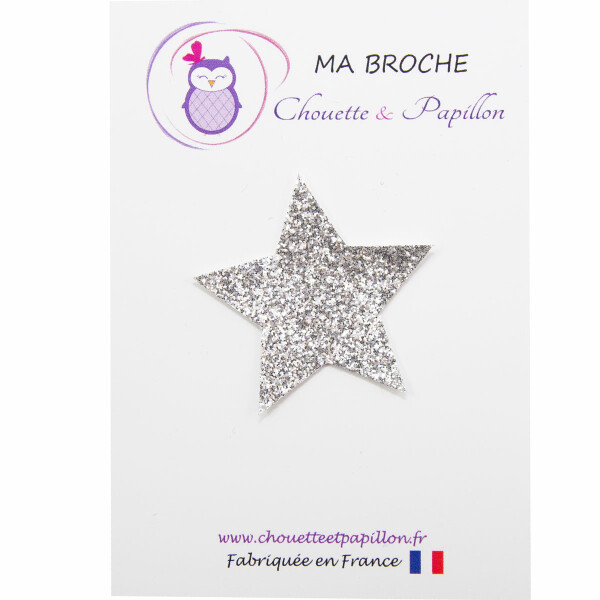 broche argent etoile star