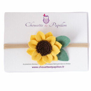 Bandeau fleur tournesol