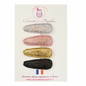 Barrette clic clac paillettes