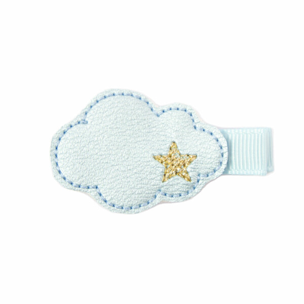 barrette bebe fille nuage bleu