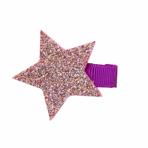 barrette etoile violette