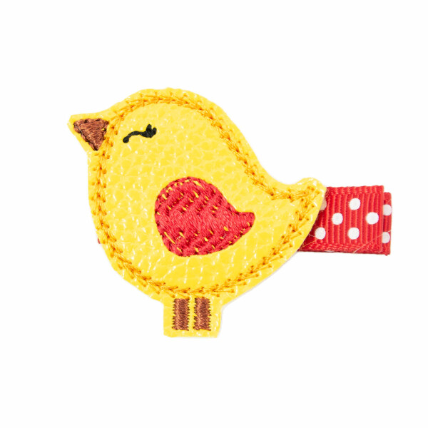 barrette anti glisse oiseau jaune