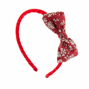 Serre-tête noeud Liberty Capel rouge