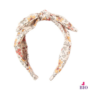 Serre-tête noeud Lola fleurs bio