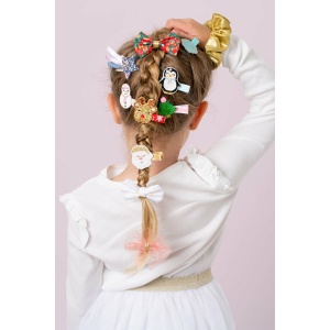 Chouchou mini glitter or