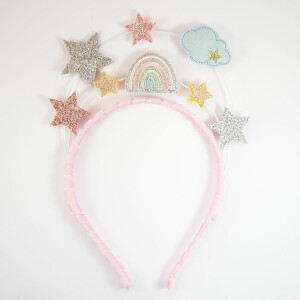 Serre-tête féerique arc-en-ciel