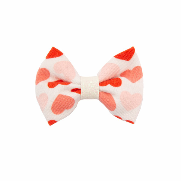 barrette bebe fille noeud coeurs multi