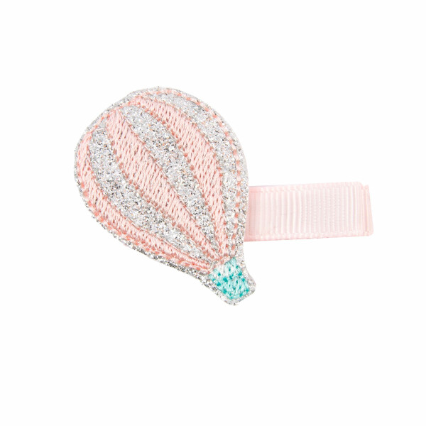 Barrette cheveux fille brode montgolfiere