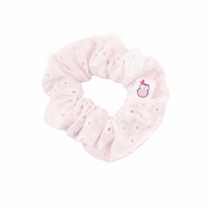 Chouchou mini broderie anglaise