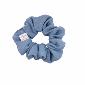 Chouchou mini jean clair plumetis