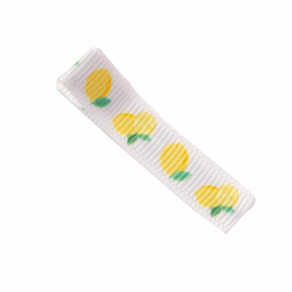 Barrette pince anti glisse citron enfant