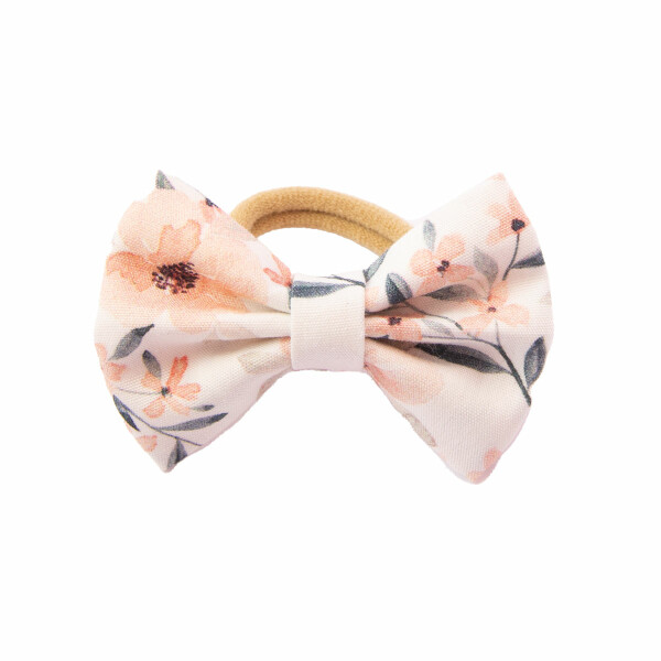 élastique cheveux fleurs peche