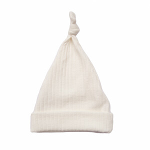 Bonnet bébé naissance jersey blanc