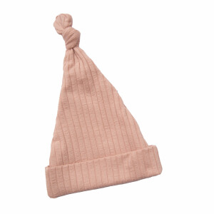 Bonnet bébé naissance jersey rose