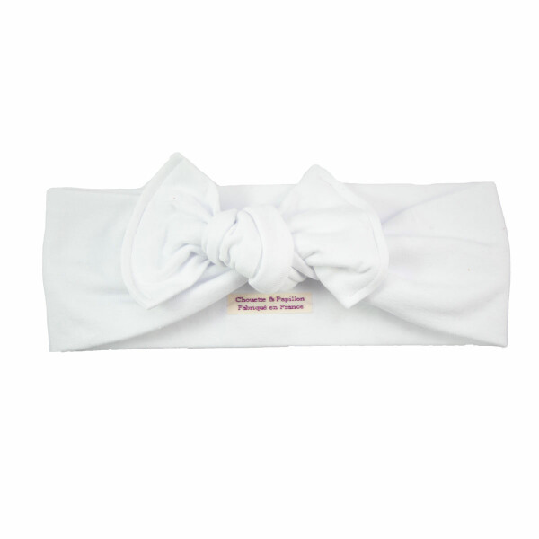 bandeau bebe jersey bambou blanc