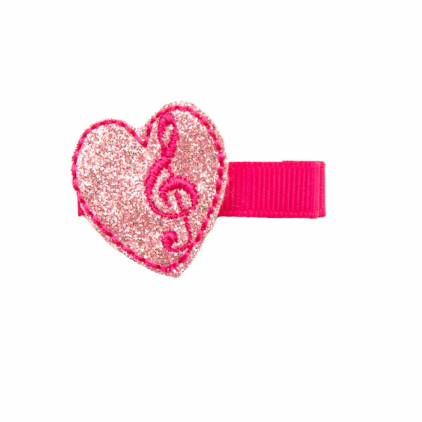 barrette anti glisse coeur note de musique