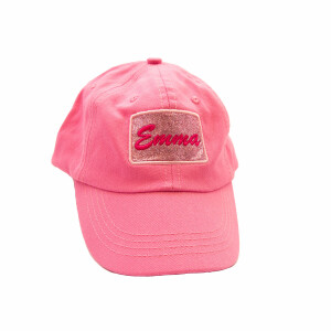 Casquette enfant badge pailleté à personnaliser