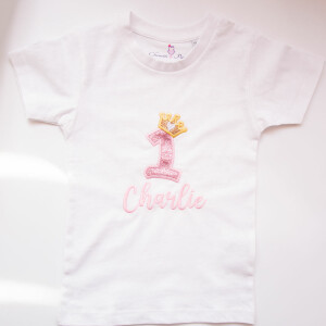 T-shirt chiffre Anniversaire Princesse