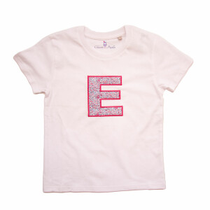 T-shirt fille personnalisé Monogramme Liberty