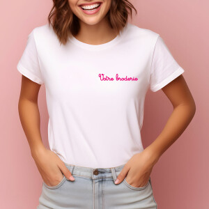 T-shirt femme broderie personnalisée