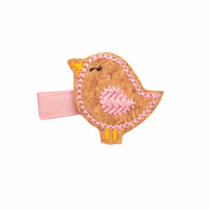 Barrette anti glisse petit oiseau liège