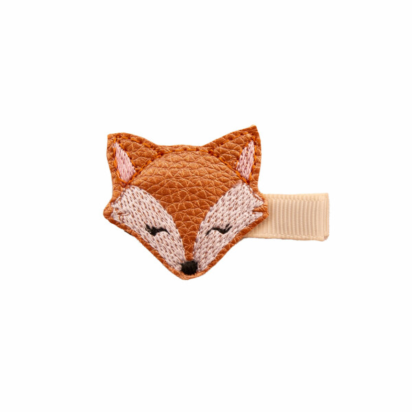 barrette fille renard cuivre
